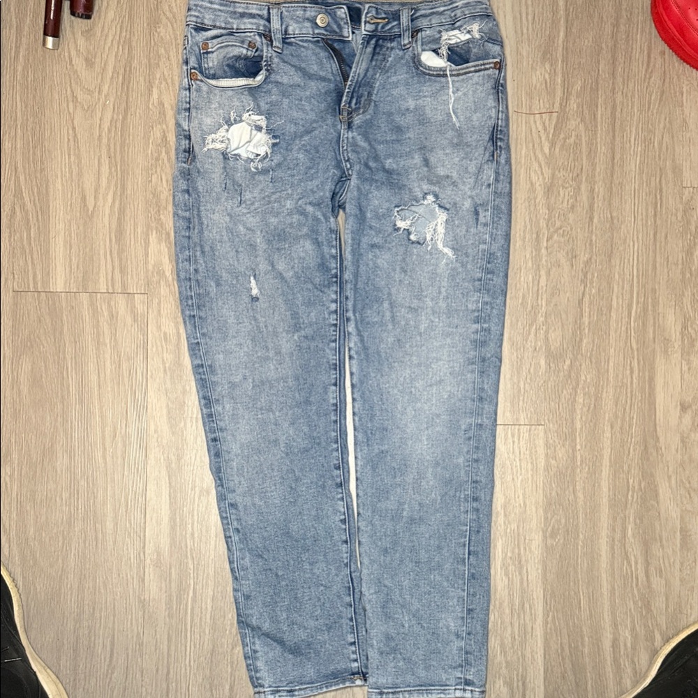Aeropostale Light Blue Distressed Men Jeans